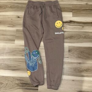 Smiley World Brown Sweatpants Women’s Small